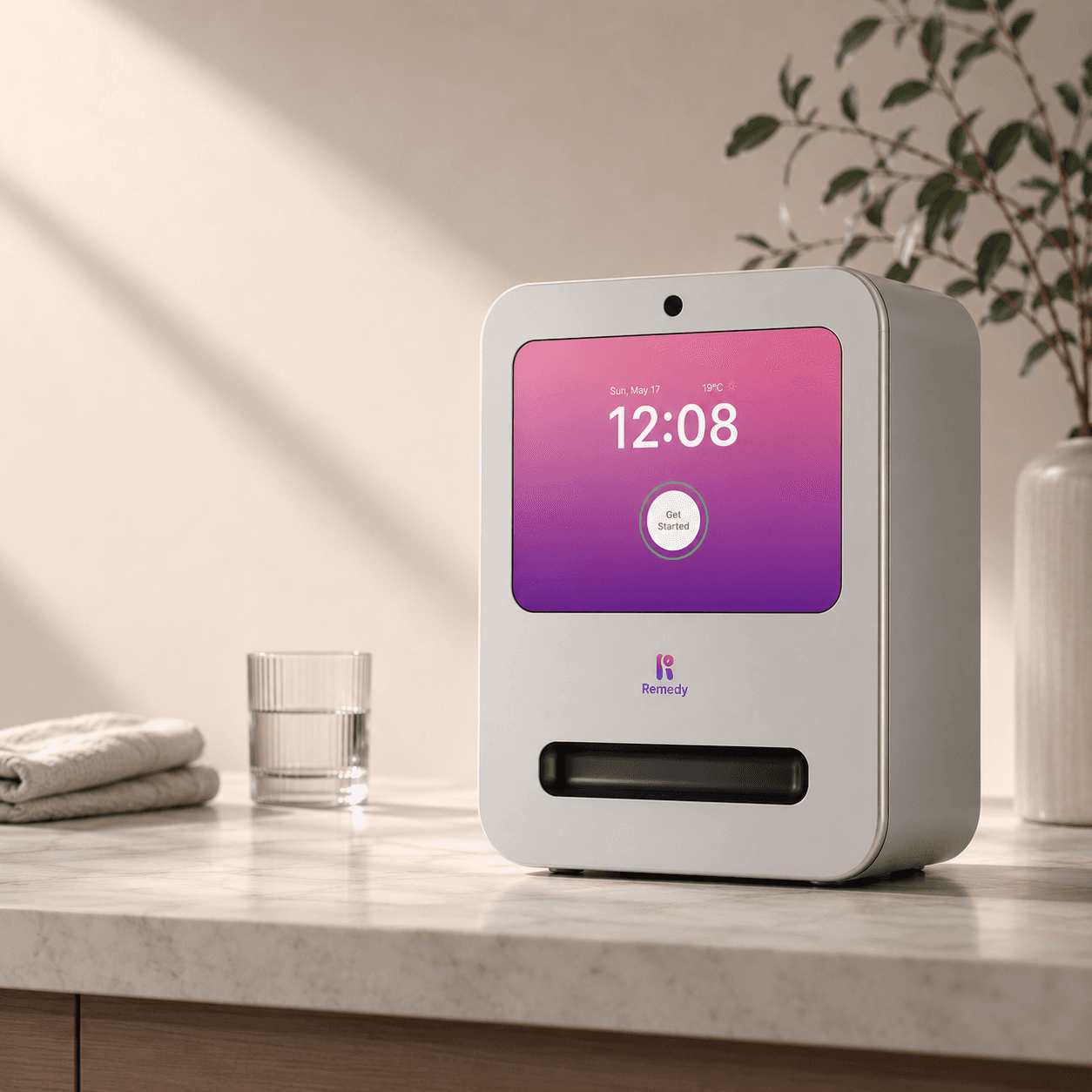 Remedy Dispenser on countertop